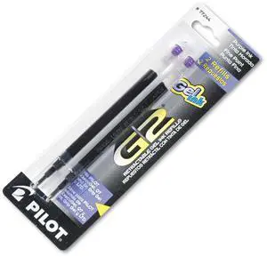 Pilot, G2 Gel Ink Refills, Fine Point 0.7 mm, Purple, Pack of 2 Pilot, G2 Gel Ink Refills, Fine Point 0.7 mm, Purple, Pack of 2