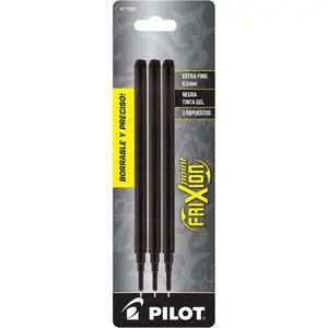 Pilot, FriXion Point Gel Ink Refills for Erasable Pens, Extra Fine Point 0.5 mm, Pack of 3, Black Pilot, FriXion Point Gel Ink Refills for Erasable Pens, Extra Fine Point 0.5 mm, Pack of 3, Black