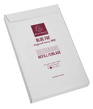 Exacompta FAF Metal Desk Pad for Home or Office, 200 White 70g Micro-Perforated Sheets, Blank or Dots. Non-Slip Backing, Three Sizes. Refills Available. (Dots Refill - 4 x 6 1/4) Exacompta FAF Metal Desk Pad for Home or Office, 200 White 70g Micro-Perforated Sheets, Blank or Dots. Non-Slip Backing, Three Sizes. Refills Available. (Dots Refill - 4 x 6 1/4)
