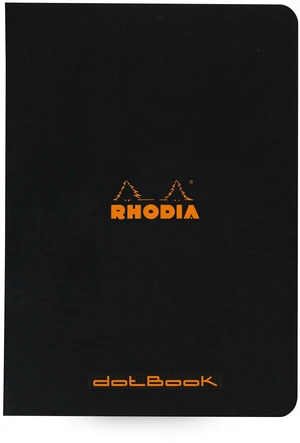 Rhodia Classic Dot Grid 6 X 8 1/4 A5 Black Cover Notebook Rhodia Classic Dot Grid 6 X 8 1/4 A5 Black Cover Notebook