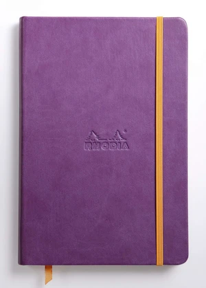 Rhodia Rhodiarama Webnotebook - Lined 96 Sheets - 5 1/2 x 8 1/4 - Purple Cover Rhodia Rhodiarama Webnotebook - Lined 96 Sheets - 5 1/2 x 8 1/4 - Purple Cover