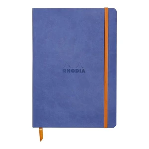 Rhodia Rhodiarama SoftCover Notebook - 80 Dots Sheets - 6 x 8 1/4 - Sapphire Cover Rhodia Rhodiarama SoftCover Notebook - 80 Dots Sheets - 6 x 8 1/4 - Sapphire Cover