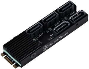 Silverstone Technology ECS07 5-Port SATA Gen3 6Gbps Non-RAID M.2 PCIe Storage Expansion Card, SST-ECS07 Silverstone Technology ECS07 5-Port SATA Gen3 6Gbps Non-RAID M.2 PCIe Storage Expansion Card, SST-ECS07