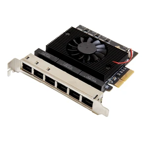 6 Port 2.5 Gigabit PCI-e x4 Ethernet Network Card 6 Port 2.5 Gigabit PCI-e x4 Ethernet Network Card