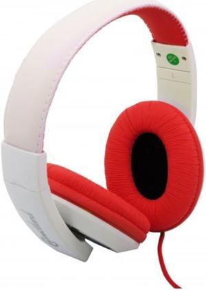 SYBA Red/White CL-AUD63080 3.5mm Connector Binaural Headphone