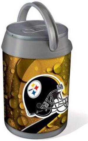 Mini Can Cooler - Silver/Gray (Pittsburgh Steelers) Digital Print