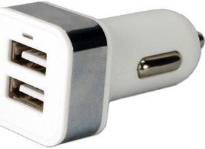 QVS USBCC-2PS QVS USB Car Charger 2-Port 3.1Amp for Smartphones and Tablets - 12 V DC Input Voltage - 5 V DC Output Voltage - 3.10 A Output Current