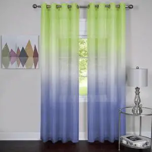 Rainbow - Single Grommet Panel - 52x84 Green