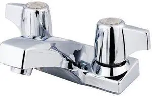 Kingston Brass KB100B Two Handle 4 in. Centerset Lavatory Faucet with Brass Pop-up