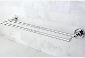 Kingston Brass BA8213C Concord 24 Inch Dual Towel Bar - Polished Chrome
