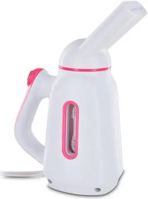 Dual Heat Multi-Purpose Fabric Steamer (White/Pink)