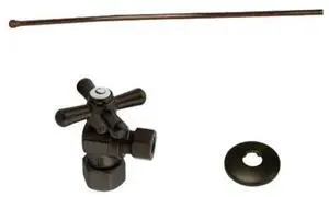 Kingston Brass KTK105P Toilet Supply Kits Combo, 1/2" IPS Inlet, 3/8" Comp Outle