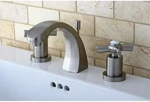 Kingston Brass Millennium Widespread Lavatory Faucet in Satin Nickel by Kingston Brass