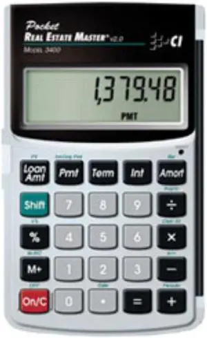 CALC IND 3400 POCKET REAL ESTATE MASTER