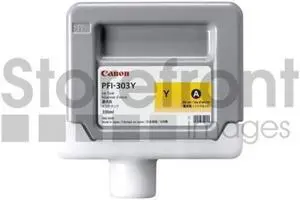 CANON IMGPROGRAF IPF810 1-PFI303 SD YELLOW INK, 330 ML yield