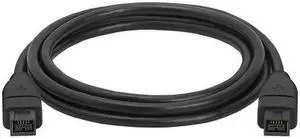 Cmple - 9 PIN/ 9PIN BETA FireWire 800 - FireWire 800 Cable - 6FT  Black