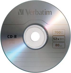 VERBATIM 97955 700MB 80-Minute CD-Rs, 10 pk
