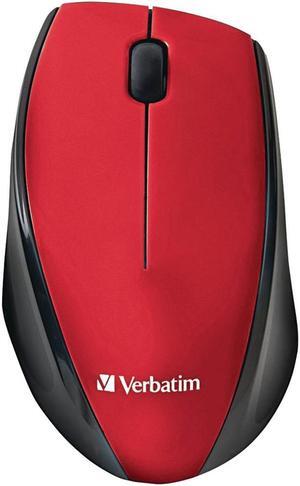 VERBATIM 97995 Wireless Multi Trac Blue LED Optical Mouse (Red)
