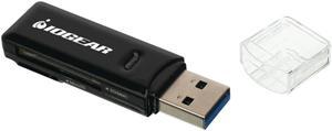 IOGEAR GFR305SD Compact USB 3.0 SDXC(TM) Card/microSDXC(TM) Card Reader/Writer