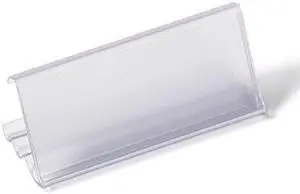 AKRO-MILS 29306 Label Holdr,Clear,for Wire Shelving,PK25