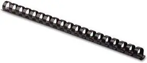Fellowes Plastic Comb Binding Spines, 3/8 Inch Diameter, Black, 55 Sheets, 100 Pack (52325)