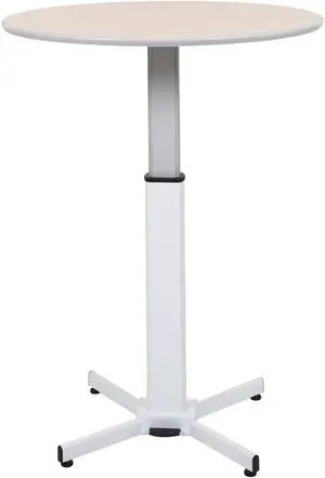 Luxor Pneumatic Adjustable Multi-Functional Round Pedestal Table