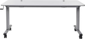 Luxor STAND-NESTC-72 is a 72" Adjustable flip top Table wih a Crank Handle