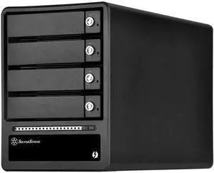 Silverstone 4-Bay 2.5"/3.5" HDD/SSD RAID enclosure with Thunderbolt 2