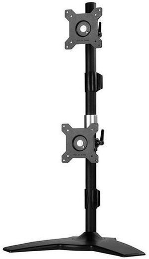 Vertical dual LCD monitor desk stand, support up to 24" LCD monitor