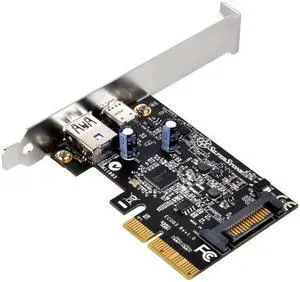 2 ports USB 3.1 Gen2 10Gbps Type C and Type A PCI Express card Gen2 x 2 (USB 3.1 A+C)