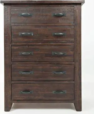 Modern Espresso Four Drawer Coffee Table