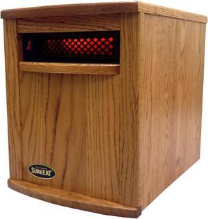 Original SUNHEAT Amish 1500 5 Year Warranty Infrared Heater-Fully Made in the USA-Nebraska Oak