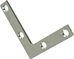 National Catalog 117 2 In. x 3/8 In. Zinc Flat Corner Iron (4-Count) N113845