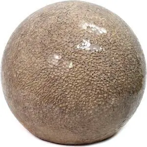 Simple Designs 1 Light Mosaic Stone Ball Table Lamp, Champagne