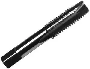 Drill America DWT Series Qualtech High-Speed Steel Spiral Pointed Gun Tap, Uncoated (Bright) Finish, Round with Square End Shank, M18 x 1.5 Size (Pack of 1)