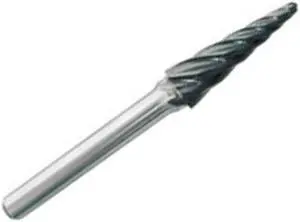 Drill America DUL Series Solid Carbide Bur, Double Cut, SF3NF Tree - Radius End, 1/4" Shank, 3/8" Head Diameter, 3/4" Cutting Length (Pack of 1) Drill America DUL Series Solid Carbide Bur, Double Cut, SF3NF Tree - Radius End, 1/4" Shank, 3/8" Head Diameter, 3/4" Cutting Length (Pack of 1)