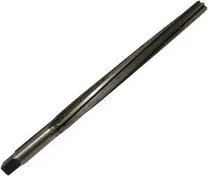 Drill America DWRRTP Series Qualtech High-Speed Steel Taper Pin Reamer, Round with Square End, Straight Flute, Uncoated (Bright) Finish, #3/0 Size (Pack of 1)