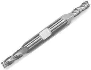 Drill America DWCT Series High-Speed Steel End Mill, Polished Finish, 2 Flute, Square End, 3/32" Cutting Length, 1/32" Cutting Diameter, 2-1/4" Length, 3/16" Shank (Pack of 1)