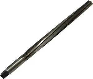 Drill America DWRRTP Series Qualtech High-Speed Steel Taper Pin Reamer, Round with Square End, Straight Flute, Uncoated (Bright) Finish, #7/0 Size (Pack of 1)