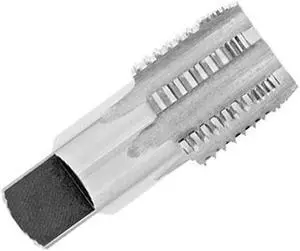 Drill America DWT Series Qualtech High-Speed Steel Special Purpose Interrupted Thread Pipe Tap, Uncoated (Bright) Finish, Round with Square End Shank, 1"-11-1/2 NPT (Pack of 1)