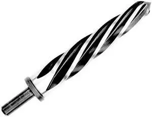 Drill America DWRRBSS7/16 DWRRB Series Qualtech  Bridge Reamer, Spiral Flute, Round Shank, Uncoated (Bright) Finish, Right Hand, High Speed Steel, 7/16" Size