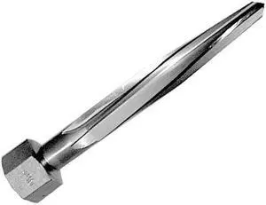 Drill America DWRRB Series Qualtech High-Speed Steel Bridge Reamer, Spiral Flute, Hex Shank, Uncoated (Bright) Finish, 1-1/16" Size (Pack of 1)