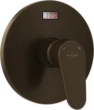 PULSE ShowerSpas LED Tru-Temp Pressure Balance 1/2" Rough-In Valve with Oil-Rubbed Bronze Trim Kit