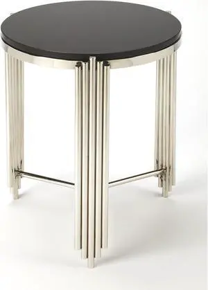 Butler Specialty Company, Khalifa Granite End Table, Black Butler Specialty Company, Khalifa Granite End Table, Black