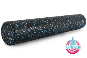 ProSource High Density Speckled Black Foam Rollers, 36 for Myofascial Release, Pilates, Trigger Point Massage and Muscle Therapy, Black/Blue ProSource High Density Speckled Black Foam Rollers, 36 for Myofascial Release, Pilates, Trigger Point Massage and Muscle Therapy, Black/Blue