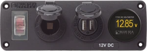 Exterior Panel, 12VDC/USB/Voltmeter Exterior Panel, 12VDC/USB/Voltmeter