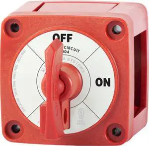 Blue Sea Systems 6004 Single Circuit On-Off with Locking Key, Red