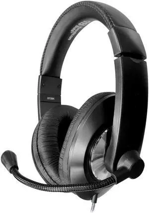 HamiltonBuhl ST2BKU Smart-Trek™ Deluxe Stereo Headset with In-Line Volume Control and USB Plug - Black