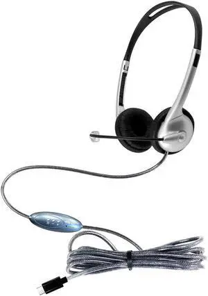 HamiltonBuhl MACH-1 Multimedia USB Type-C Headset - Steel Reinforced Gooseneck Mic and In-Line Volume