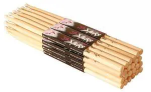 Hickory Drum Sticks (5B, Wood Tip, 12pr)